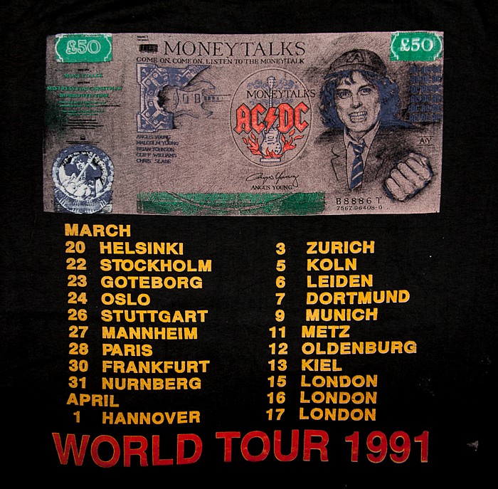 H.-M.-Schleyer-Halle: AC/DC Stuttgart Tour-T-Shirt