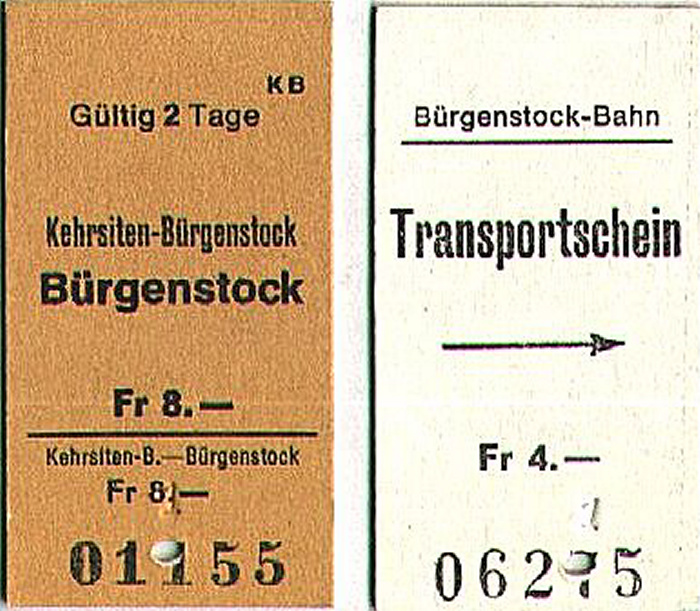 Bergbahn Kehrsiten-Bürgenstock - Bürgenstock