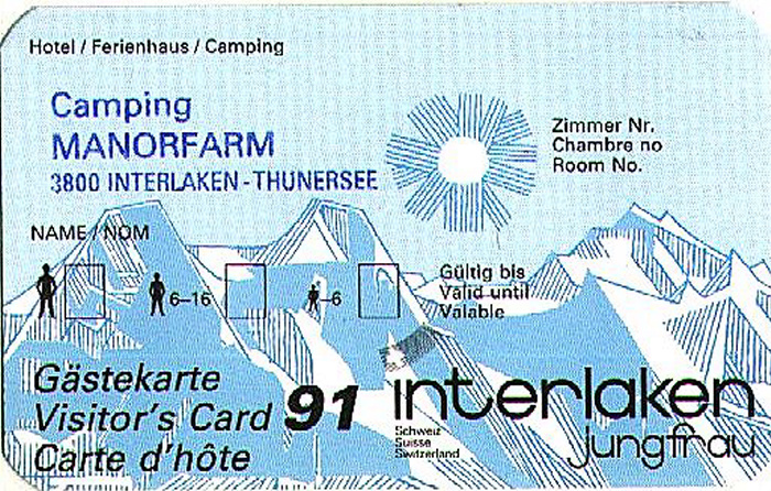 Interlaken Campingplatz Manorfarm 4.-8.8.