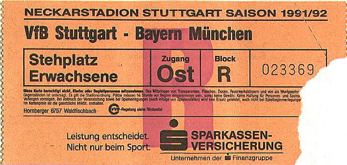 Neckarstadion: Bundesligaspiel VfB Stuttgart - FC Bayern München Mercedes-Benz Arena