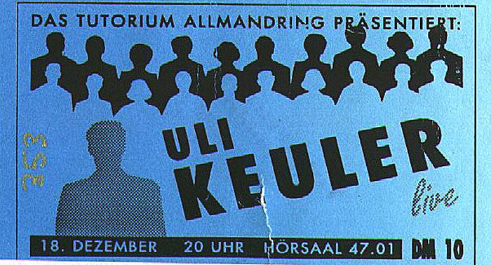 Stuttgart Uni-Hörsaal: Uli Keuler