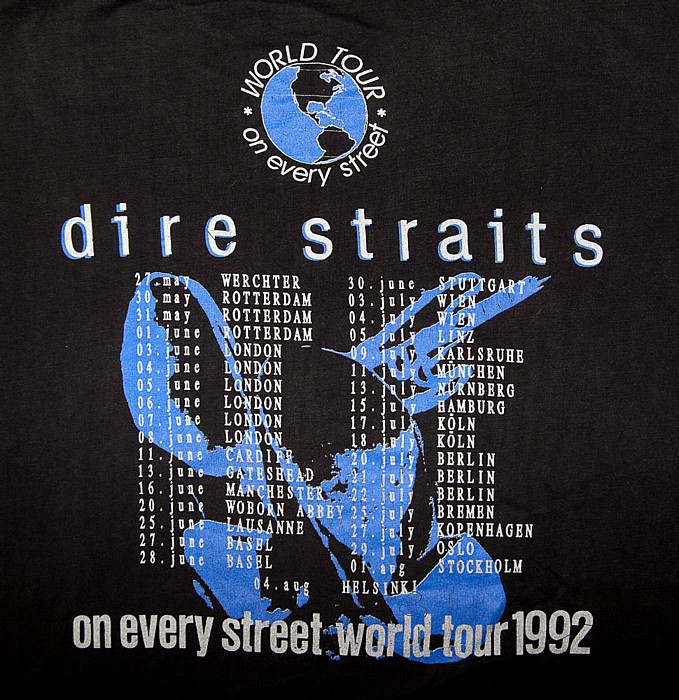 H.-M.-Schleyer-Halle: Dire Straits Stuttgart Tour-T-Shirt