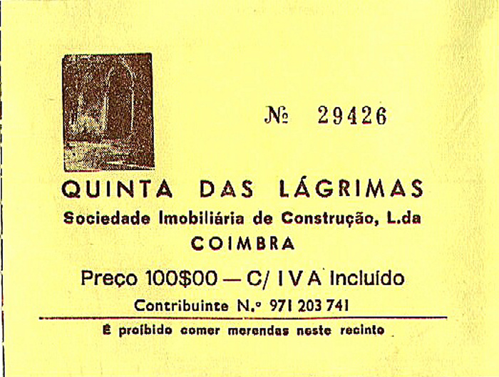 Coimbra Quinta das Lágrimas