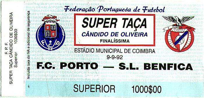 Estádio Municipal de Coimbra: Fußball-Supercup FC Porto - Benfica Lissabon