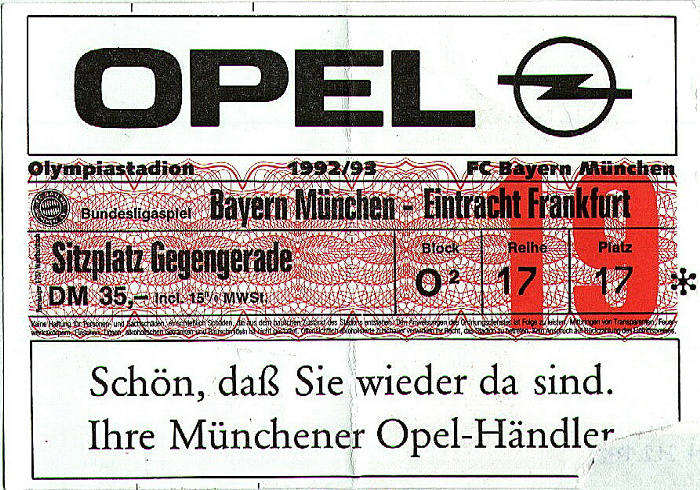 München Olympiastadion: Bundesligaspiel FC Bayern - Eintracht Frankfurt