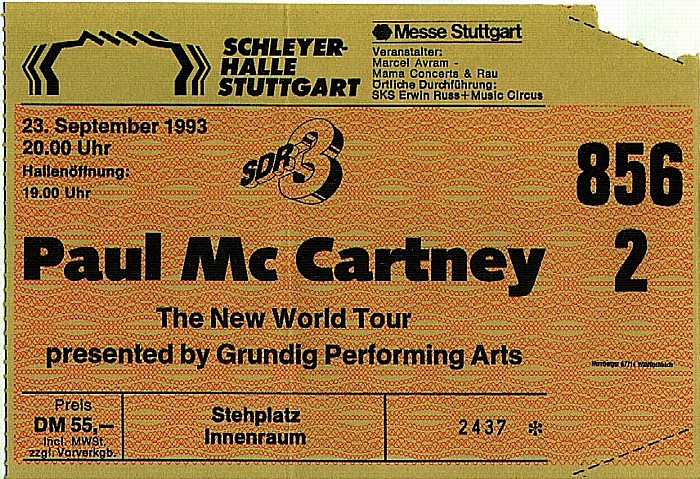 Stuttgart H.-M.-Schleyer-Halle: Paul McCartney