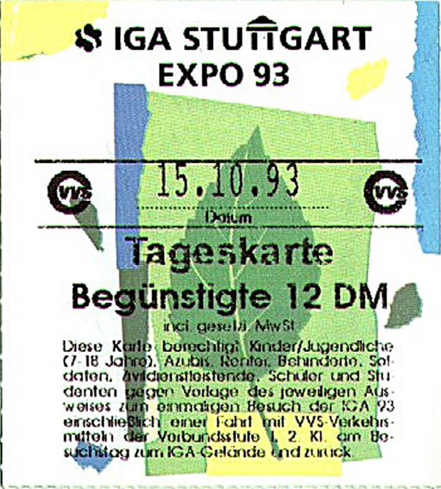 Stuttgart Internationale Gartenbauaustellung 93