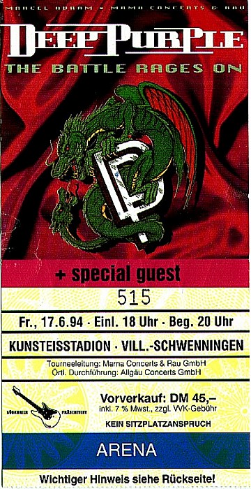 VS-Schwenningen Kunsteisstadion: Deep Purple