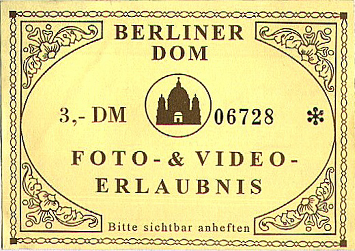 Berlin Dom: Fotoerlaubnis Berliner Dom
