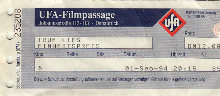 Osnabrück UFA-Filmpassage: True Lies