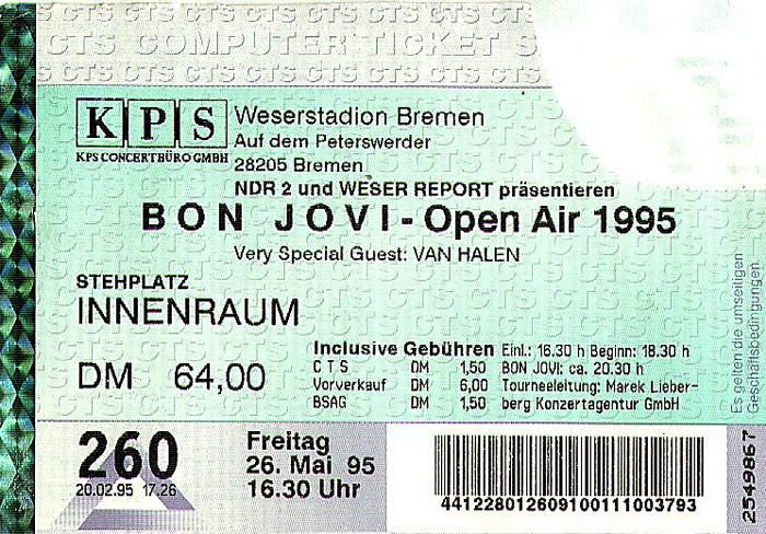 Bremen Weserstadion: Van Halen / Bon Jovi