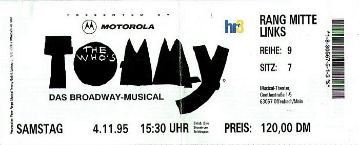 Offenbach am Main Musical-Theater: Tommy