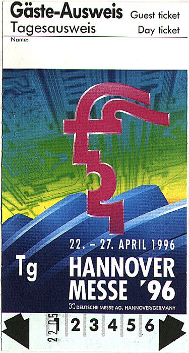Messegelände Hannover: Hannover Messe 96