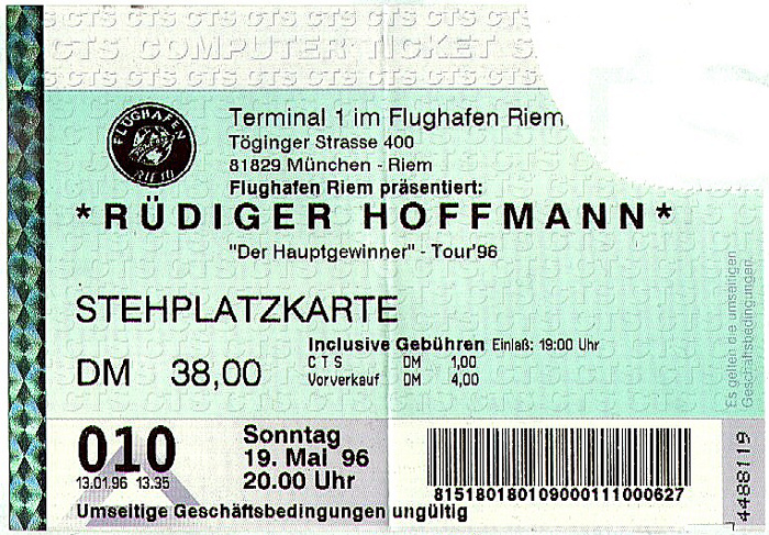 München Terminal 1 im Flughafen Riem: Rüdiger Hoffmann