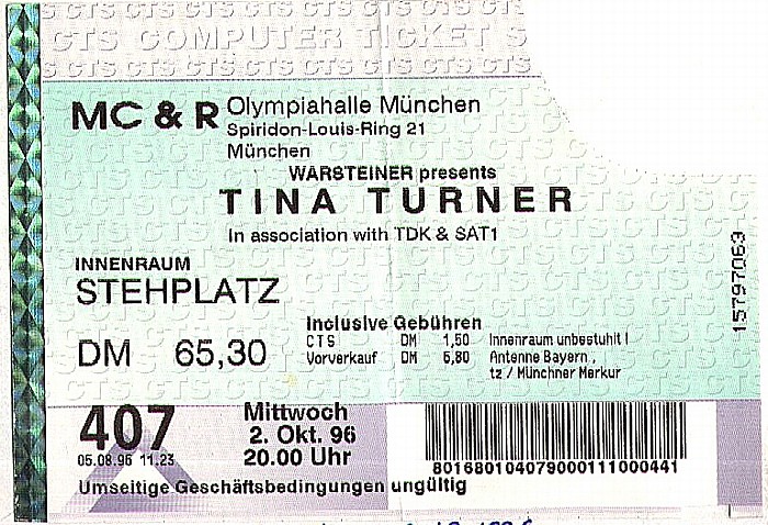 Olympiahalle: Tina Turner München
