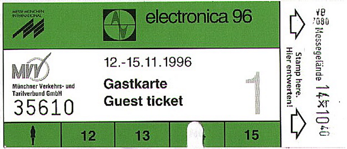 München Messe Theresienhöhe: electronica 96