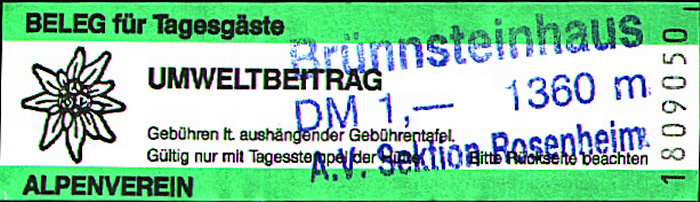 Brünnstein Umweltbeitrag des Alpenvereins