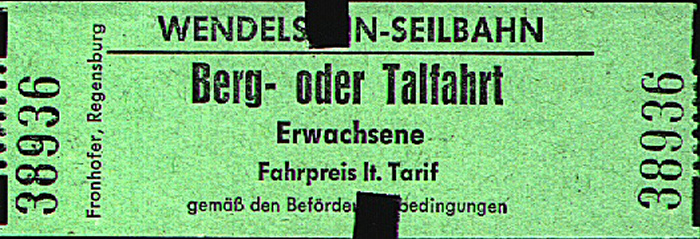Talfahrt Wendelstein-Seilbahn