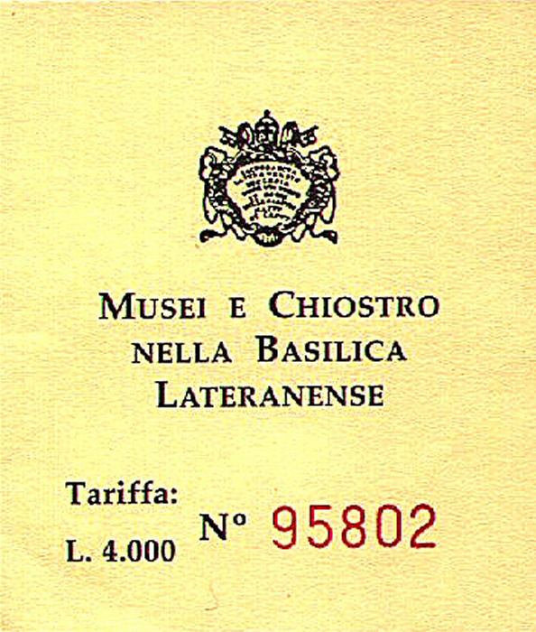 Rom Museum und Kreuzgang der Lateransbasilika San Giovanni in Laterano