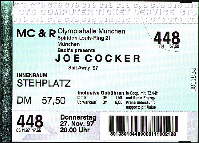 Olympiahalle: Joe Cocker München