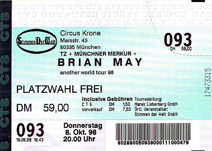München Circus Krone: Brian May