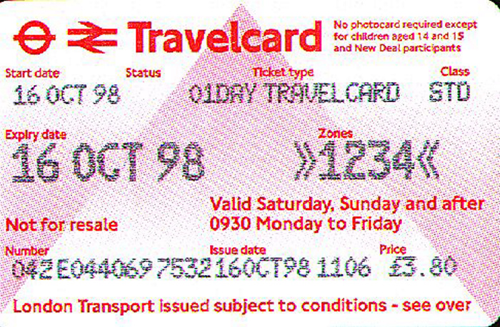 London One Day Travelcard