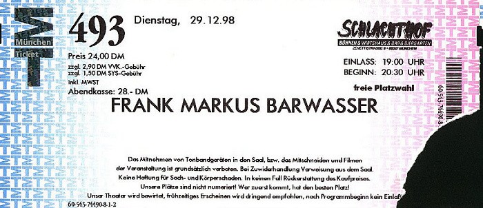 München Schlachthof: Frank Markus Barwasser