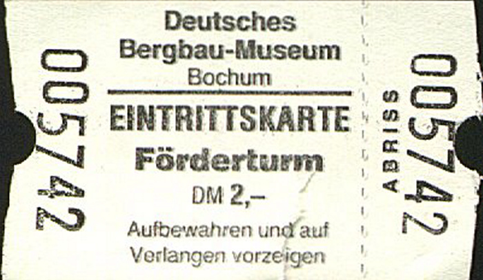 Bochum Deutsches Bergbaumuseum: Förderturm