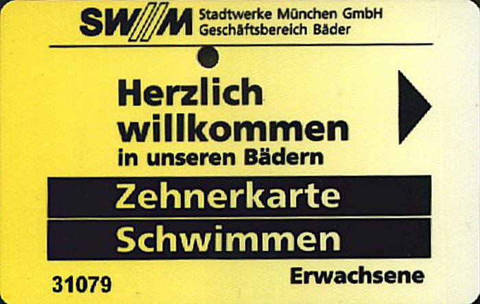 München 10er-Karte Cosimabad Cosimawellenbad