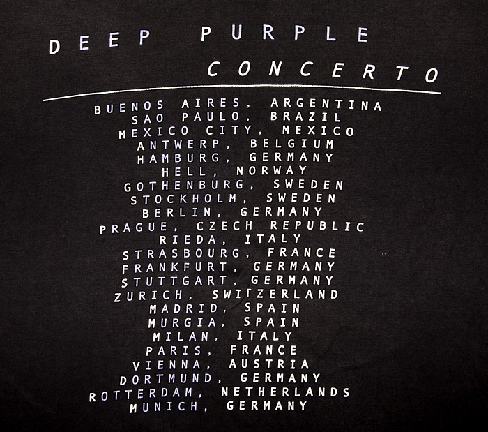 Olympiahalle: Deep Purple With The Romanian Philharmonic Orchestra München Tour-T-Shirt
