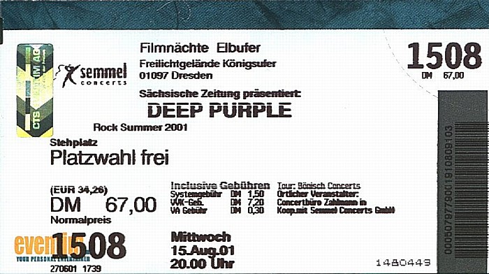 Dresden Elbwiesen: Deep Purple