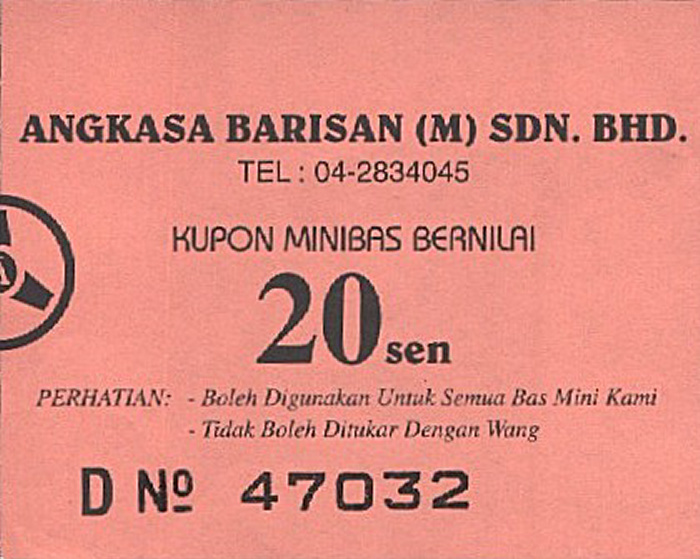 Penang Busfahrkarten-Gutschein