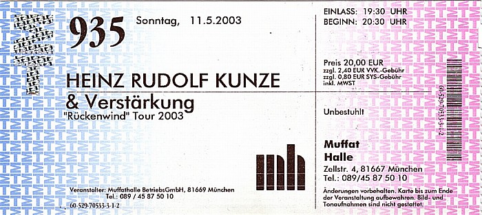 München Muffathalle: Heinz Rudolf Kunze