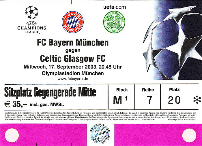 Olympiastadion: UEFA-Champions League-Spiel FC Bayern München - Celtic Glasgow