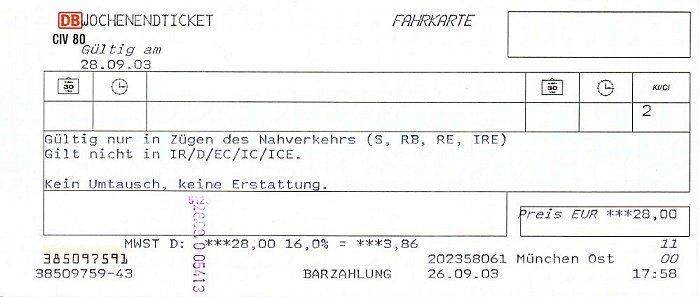 Wochenendticket München - Murnau - Grafenaschau, Murnau - München