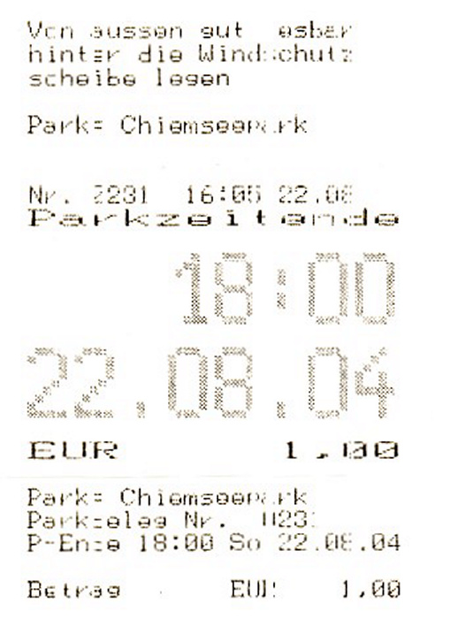 Seebruck Parkplatz Chiemseepark