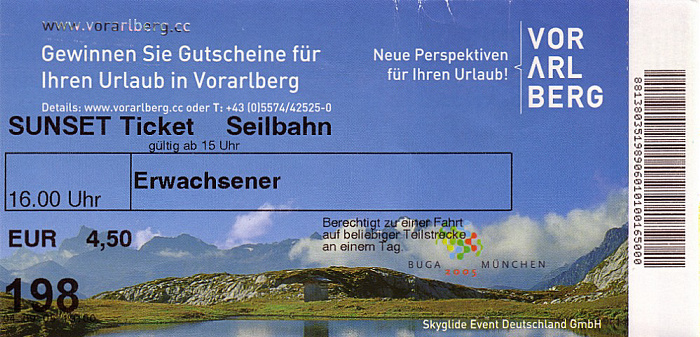 München Bundesgartenschau 2005: Seilbahn