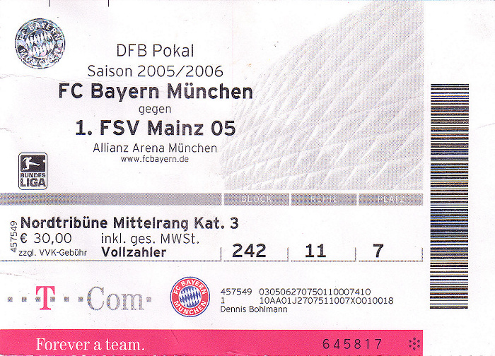 Allianz Arena: DFB-Pokal Viertelfinalspiel FC Bayern München - 1. FSV Mainz 05
