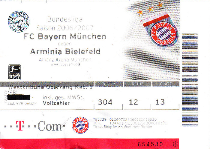 Allianz Arena: Bundesliga-Spiel FC Bayern München - Arminia Bielefeld