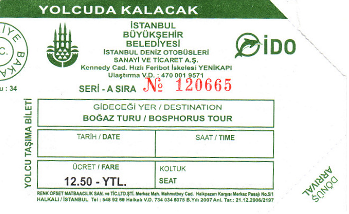 Bosporus Fähre Istanbul - Anadolu Kavagi - Istanbul