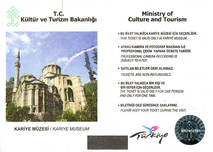 Istanbul Erlöserkirche des Chora-Klosters