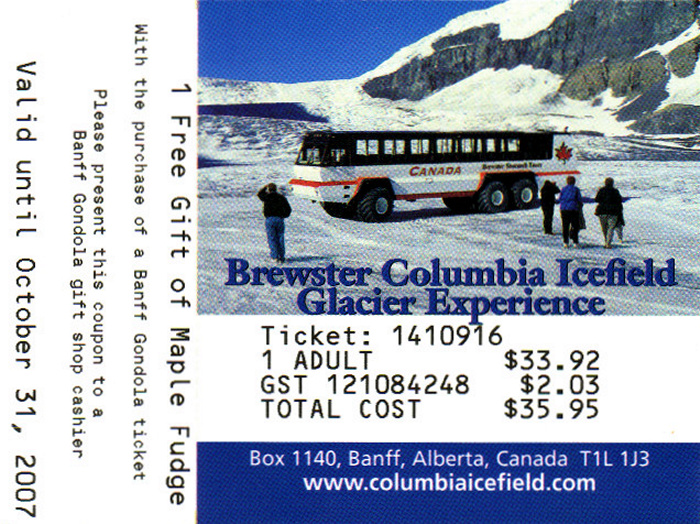 Athabasca Gletscher Brewster Columbia Icefield Glacier Experience