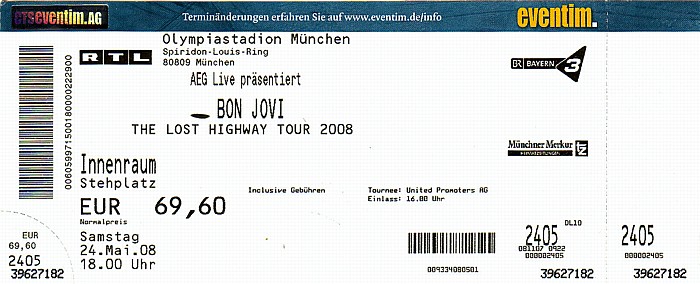 München Olympiastadion: Gianna Nannini / Bon Jovi