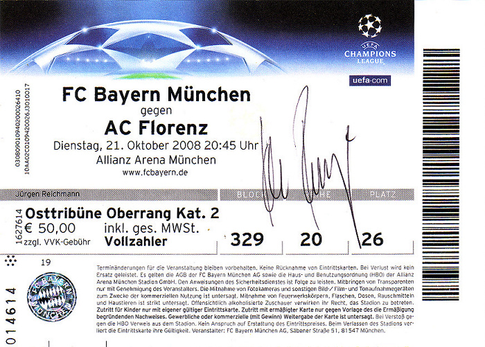 Allianz Arena: Champions League-Spiel FC Bayern München - AC Florenz