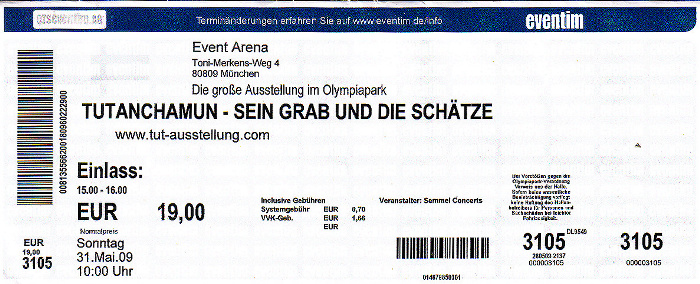 München Event Arena: Tutanchamun-Ausstellung Event-Arena