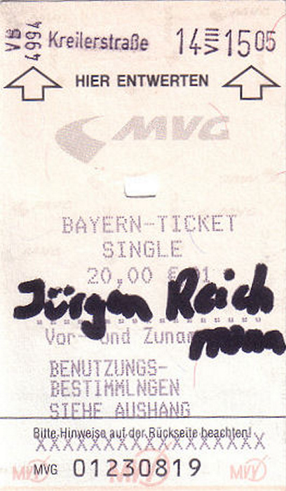 München Bayern-Ticket Single