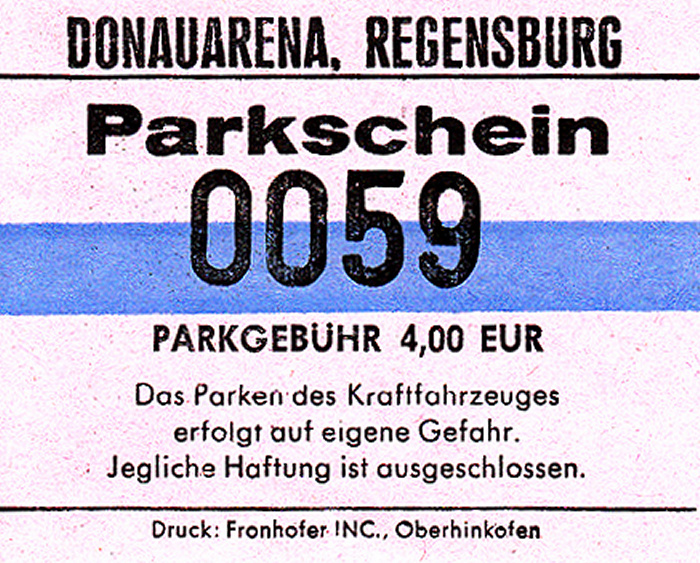 Regensburg Parkplatz Donau-Arena