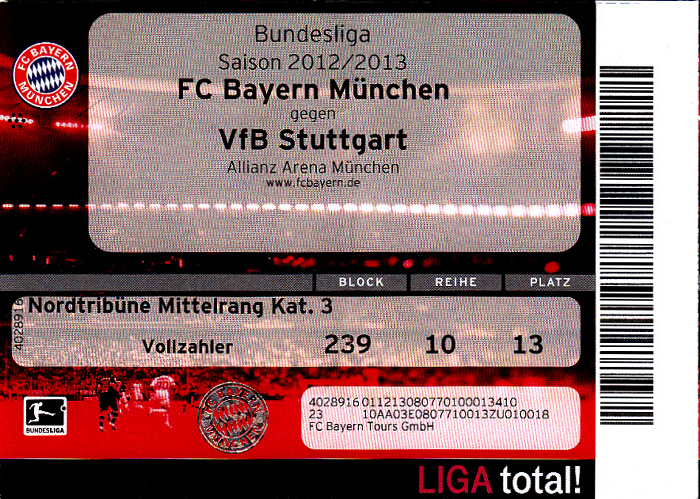 Allianz Arena: Bundesligaspiel FC Bayern München - VfB Stuttgart