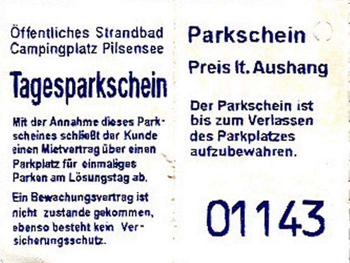 Seefeld (Oberbayern) Parkplatz Strandbad Pilsensee