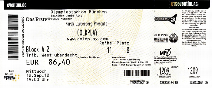 München Olympiastadion: Coldplay